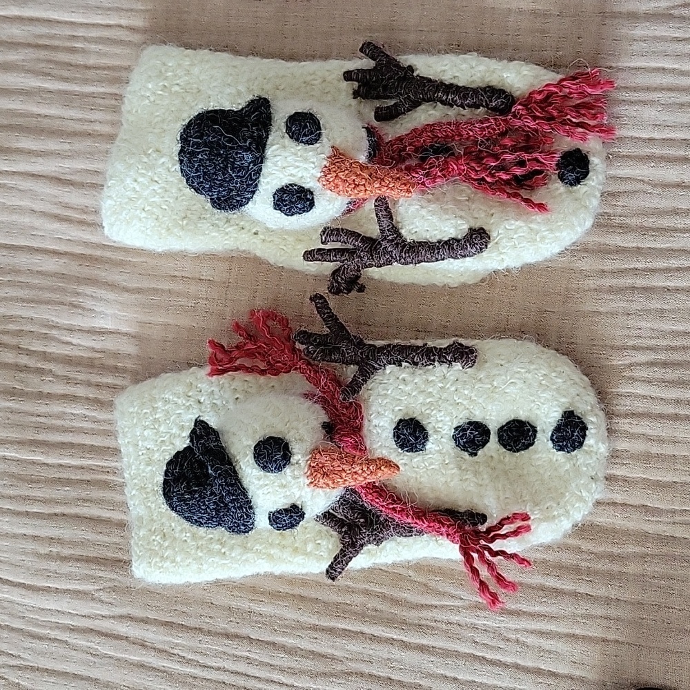 Peruvian Snowman Mittens